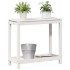 Mesa de plantación con estante madera pino blanco 82,5x35x75