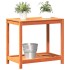Mesa de plantación y estante madera maciza marrón 82,5x50x75