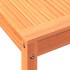 Mesa de plantación y estante madera maciza marrón 82,5x50x75