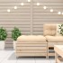 Taburete de jardín madera maciza de pino 62x63,5x32