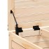 Taburete de jardín madera maciza de pino 62x63,5x32