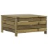 Taburete de jardín madera de pino impregnada 62x63,5x32