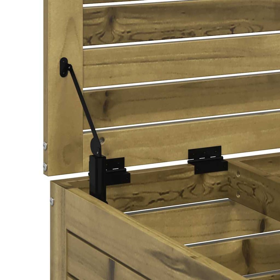 Taburete de jardín madera de pino impregnada 62x63,5x32