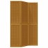 Biombo separador de 3 paneles madera maciza paulownia