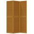 Biombo separador de 3 paneles madera maciza paulownia
