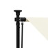 Toldo retráctil de tela y acero crema 250x150