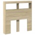 Cabecero de cama con LED roble Sonoma 100x17x102