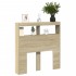 Cabecero de cama con LED roble Sonoma 100x17x102
