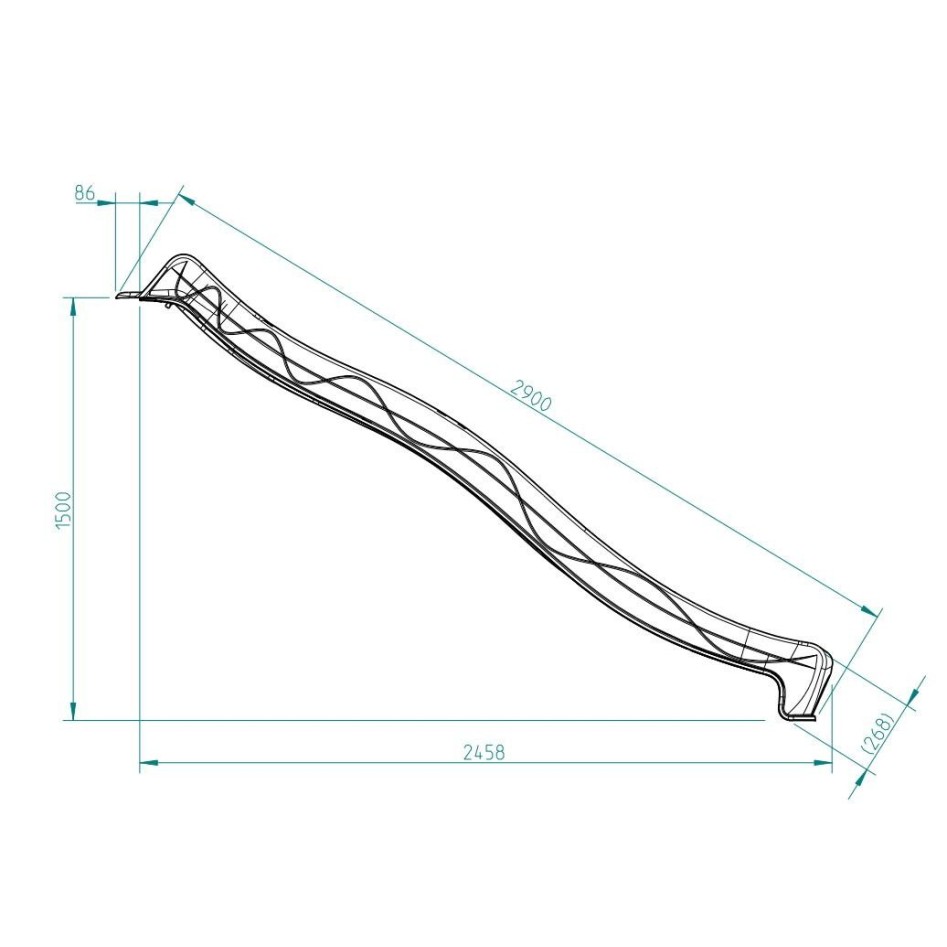 Rampa Tobogán 1,50 m altura