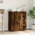 Aparador de madera de ingeniería roble ahumado 60x31x70