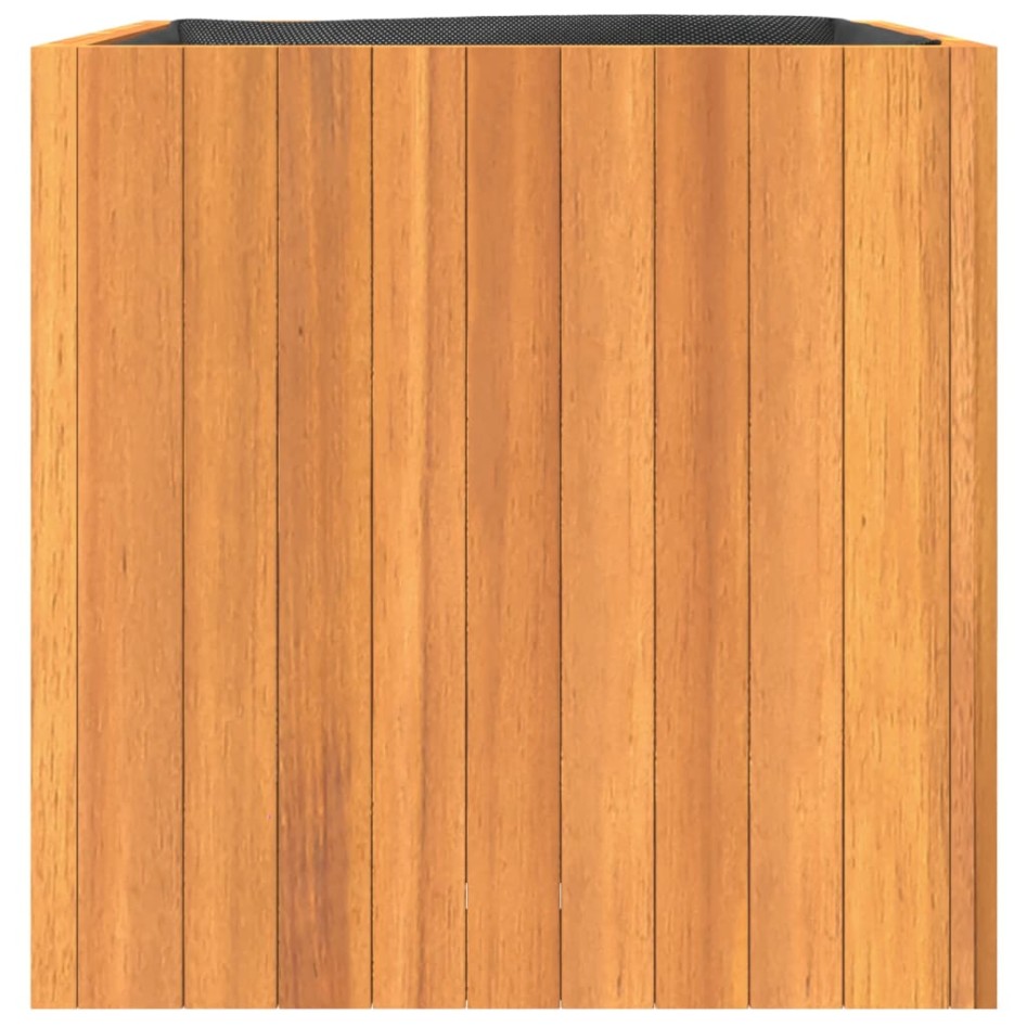 Jardinera de madera maciza de acacia 45x45x45