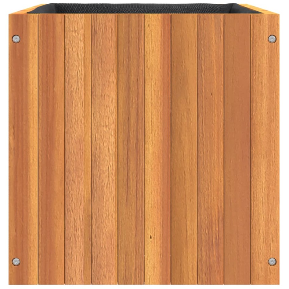 Jardinera de madera maciza de acacia 45x45x45