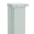 Toldo lateral retráctil de jardín gris 170x300