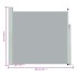 Toldo lateral retráctil de jardín gris 170x300