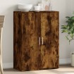 Aparador de madera de ingeniería roble ahumado 60x31x84 cm