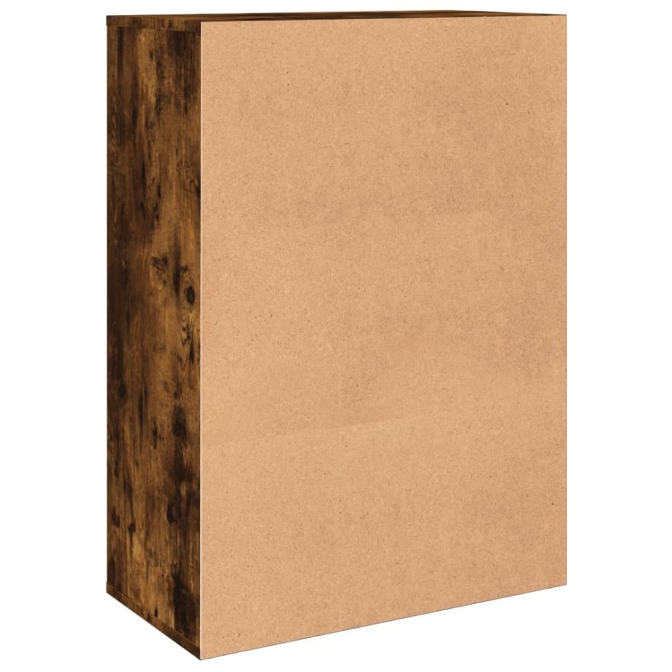 Aparador de madera de ingeniería roble ahumado 60x31x84