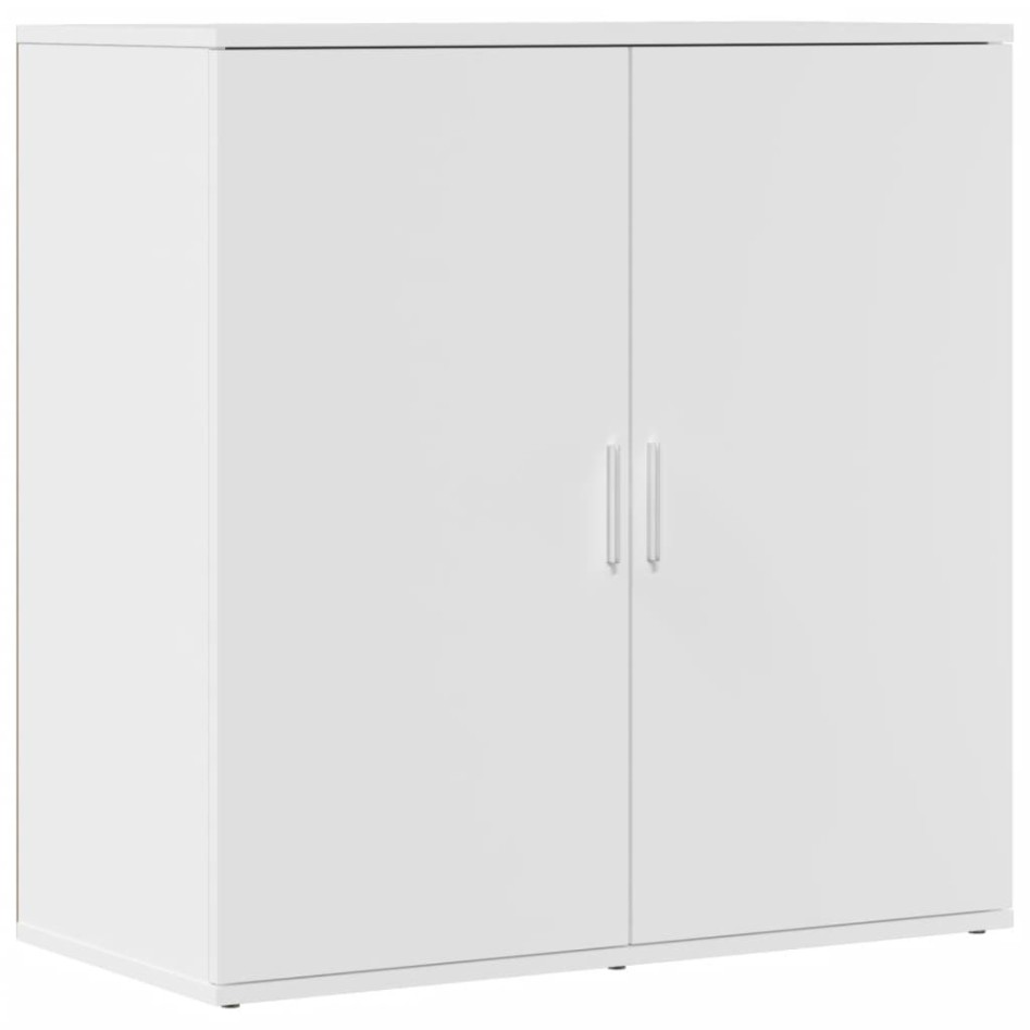 Aparador de madera de ingeniería blanco 79x38x80