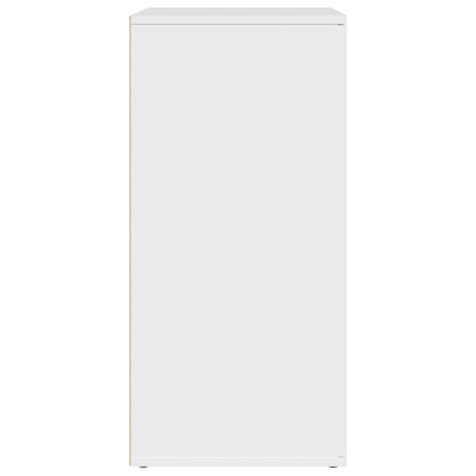 Aparador de madera de ingeniería blanco 79x38x80