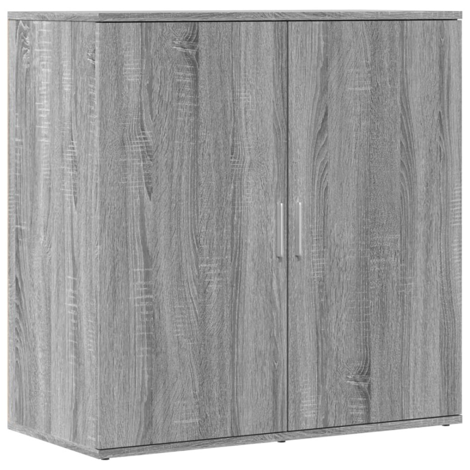 Aparador de madera de ingeniería gris Sonoma 79x38x80