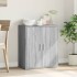 Aparador de madera de ingeniería gris Sonoma 79x38x80