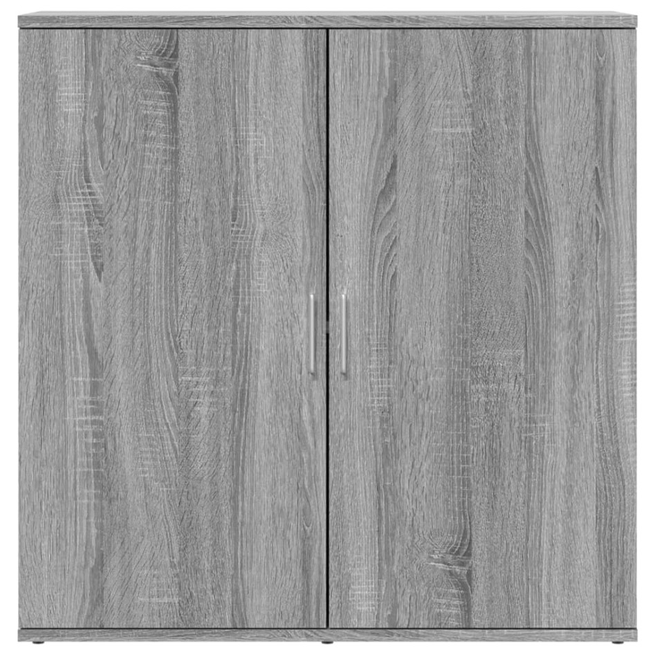 Aparador de madera de ingeniería gris Sonoma 79x38x80