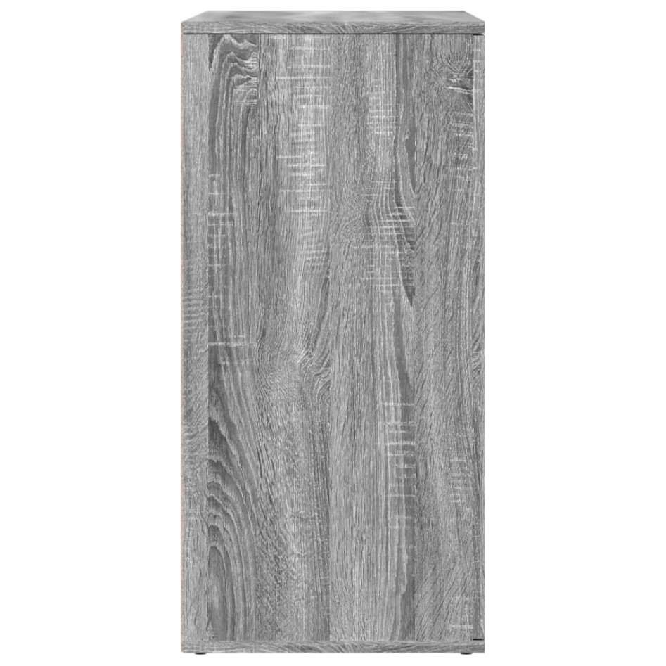 Aparador de madera de ingeniería gris Sonoma 79x38x80