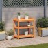 Mesa plantación con estantes madera pino marrón 82,5x45x86,5