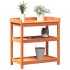 Mesa plantación con estantes madera pino marrón 82,5x45x86,5
