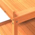 Mesa plantación con estantes madera pino marrón 82,5x45x86,5