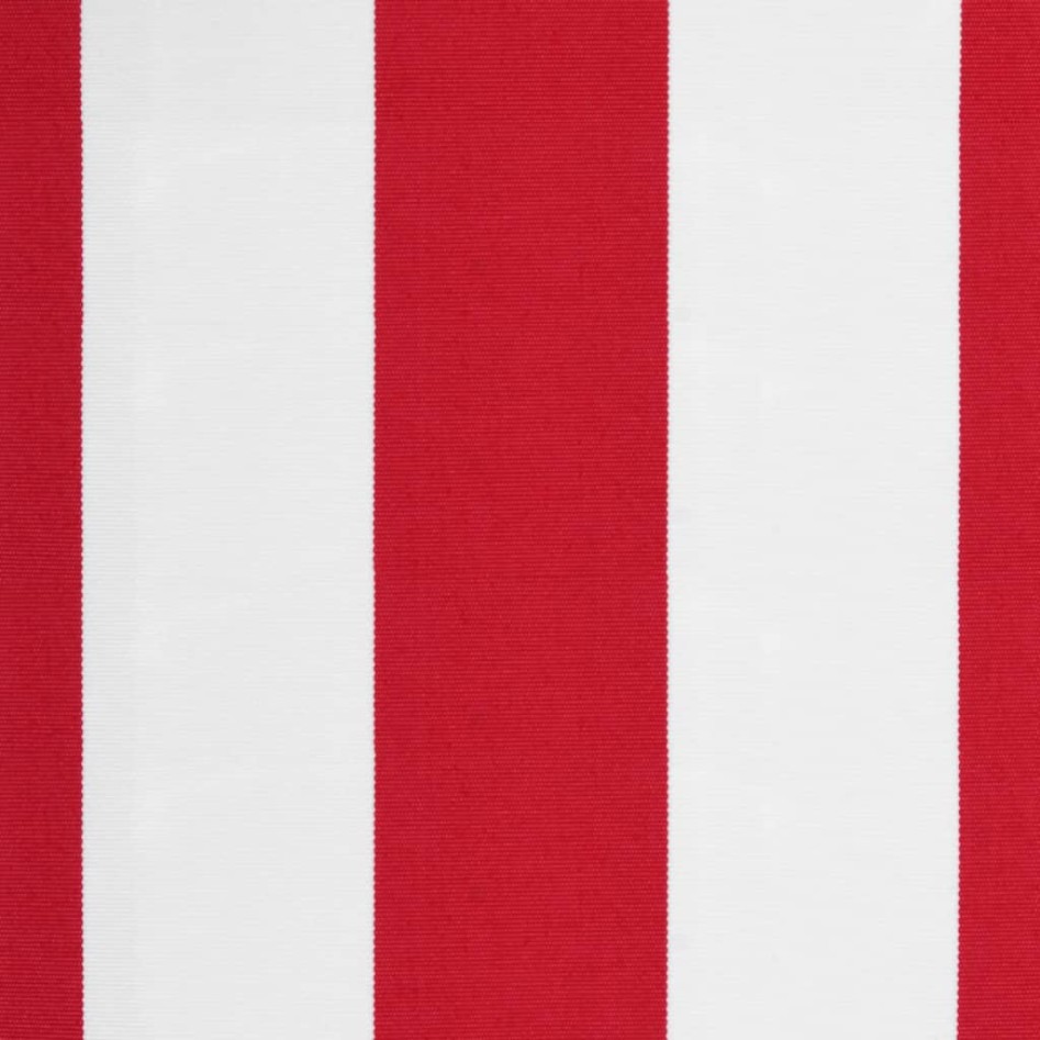 Tela de repuesto de toldo rayas rojas y blancas 4,5x3