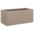 Jardinera PP marrón claro 80x36x35