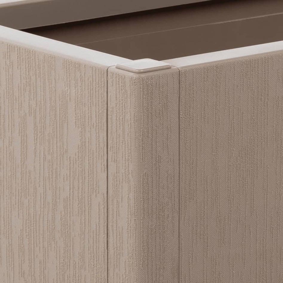 Jardinera PP marrón claro 80x36x35