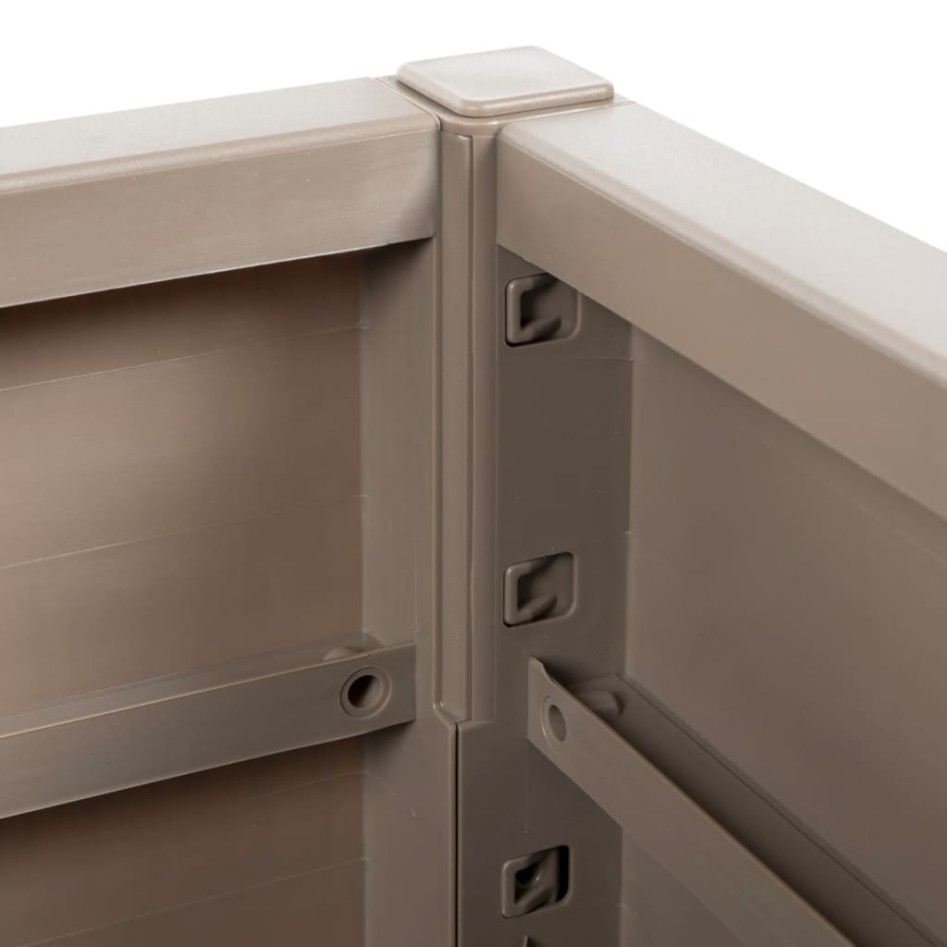 Jardinera PP marrón claro 80x36x35