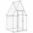 Jaula para gallinas acero galvanizado plateado 100x100x190