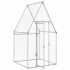 Jaula para gallinas acero galvanizado plateado 100x100x190