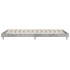 Estructura de cama madera de ingeniería gris hormigón