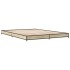 Estructura cama madera ingeniería metal roble Sonoma 120x190