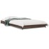 Estructura cama madera ingeniería metal roble marrón 75x190