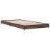 Estructura cama madera ingeniería metal roble marrón 75x190
