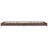 Estructura cama madera ingeniería metal roble marrón 75x190