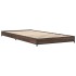 Estructura cama madera ingeniería metal roble marrón 75x190