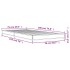 Estructura cama madera ingeniería metal roble marrón 75x190
