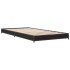 Estructura de cama madera de ingeniería y metal negra 75x190