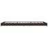 Estructura de cama madera de ingeniería y metal negra 75x190
