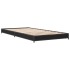 Estructura de cama madera de ingeniería y metal negra 75x190