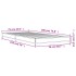 Estructura de cama madera de ingeniería y metal negra 75x190