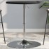 Mesa alta de bar madera ingeniería y acero negra 60x60x90