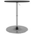Mesa alta de bar madera ingeniería y acero negra 60x60x90