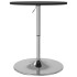 Mesa alta de bar madera ingeniería y acero negra 60x60x90