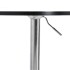 Mesa alta de bar madera ingeniería y acero negra 60x60x90